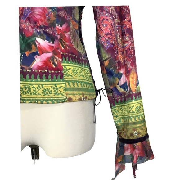 Vintage y2k vibrant jacket with lots of details - Picture 7 of 11